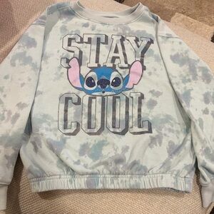Disney Sz 6 Tye Dye Cream Knit Sweatshirt